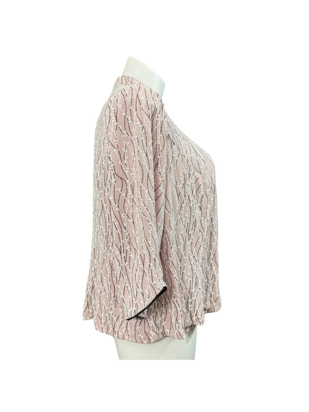 Alex Evenings 2 Pc Pink Jacket Tank Set 3X Plus Shimmer Textured Made USA